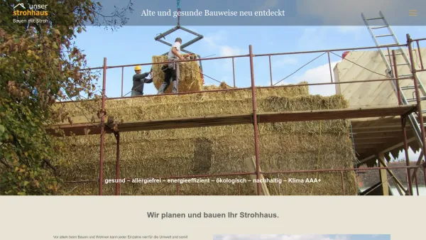 Website Screenshot: Unser Strohhaus Ing. Baumeister Scheidl - Unser Strohhaus • Wir bauen Ihr Strohhaus - Date: 2023-06-26 10:23:57