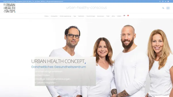 Website Screenshot: URBAN HEALTH CONCEPT Praxis für Shiatsu und manuelle Körpertherapien - Urban Health Concept | Ganzheitliches Gesundheitszentrum 1010 Wien - Date: 2023-06-14 10:45:57