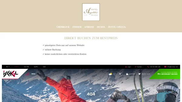 Website Screenshot: Hotel Garni **Angelika Daniela Jehle Ischgl - Angelika Buchung – Hotel Urezza - Date: 2023-06-26 10:23:59