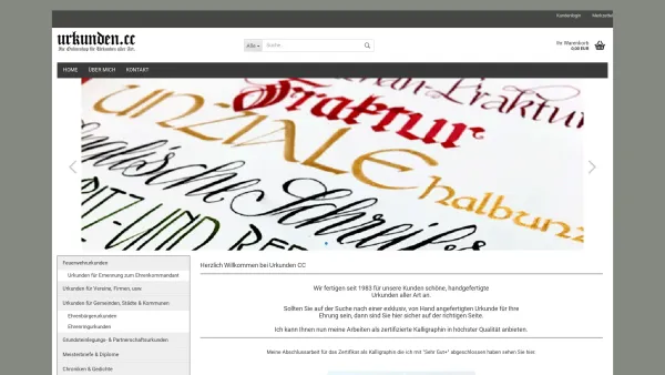 Website Screenshot: Heraldik Atelier
Werkstätte für Kalligraphie und Heraldik - Urkunden cc -Urkunden - Ehrenurkunden - handgeschriebene Urkunden - Ehrenurkunden - Date: 2023-06-26 10:23:59