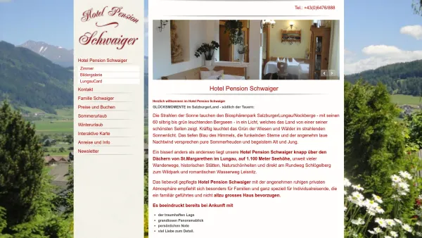 Website Screenshot: Gasthof Pension Schwaiger - Das Hotel Pension Schwaiger in St. Margarethen im Lungau im Salzburger Land - Hotel Schwaiger in St. Margarethen im Lungau im Salzburger Land - Date: 2023-06-26 10:23:59