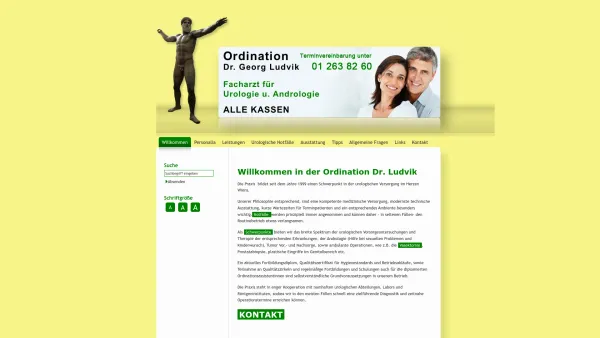 Website Screenshot: Ordination Dr. Ludvik - Ludvik Georg Dr - Date: 2023-06-26 10:23:59