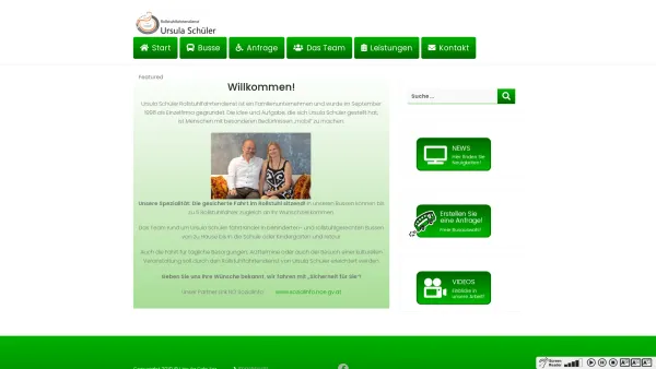 Website Screenshot: Ursula Schüler Rollstuhlfahrtendienst - Ursula Schüler - Rollstuhlfahrtendienst : - Date: 2023-06-15 16:02:34