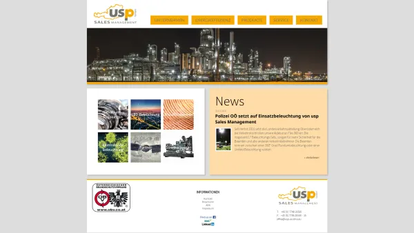 Website Screenshot: usp Sales Management GmbH - Startseite - Date: 2023-06-26 10:24:00