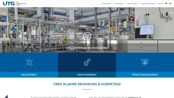 Website Screenshot: UTG UNIVERSALTECHNIK-Maier Industrieanlagenbau GmbH - UTG UNIVERSALTECHNIK GMBH - Date: 2023-06-14 10:46:00