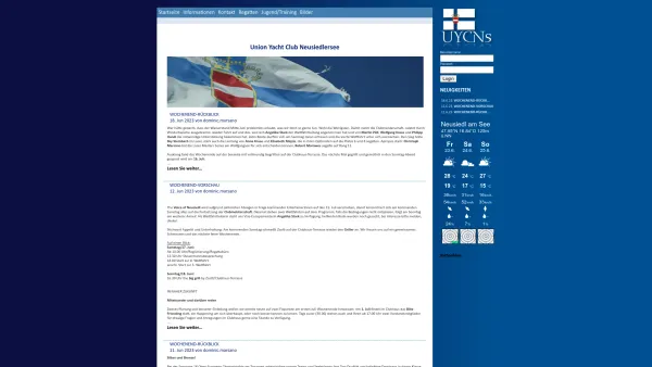 Website Screenshot: Union Yacht Club UYCNs - UYCNs - Union Yacht Club Neusiedlersee - Date: 2023-06-26 10:24:00