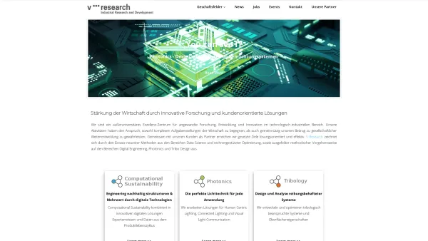 Website Screenshot: V-Research GmbH
Industrial Research and Development - V-Research GmbH – Industrial Research and Development - Date: 2023-06-26 10:24:00