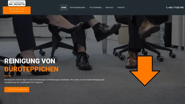 Website Screenshot: TEPPICHREINIGUNG ING. VACHUTTA GMBH - Teppichreinigung Vachutta in Wien - Date: 2023-06-26 10:24:02