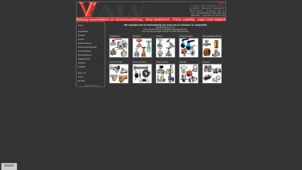 Website Screenshot: VALV -Handel mit Armaturen & Antriebstechnik G.m.b.H. - Valv - Martony - Gasse 16/1 A-2351 Wr. Neudorf, Tel.:+43 2236 89 29 19-0 - Date: 2023-06-26 10:24:02