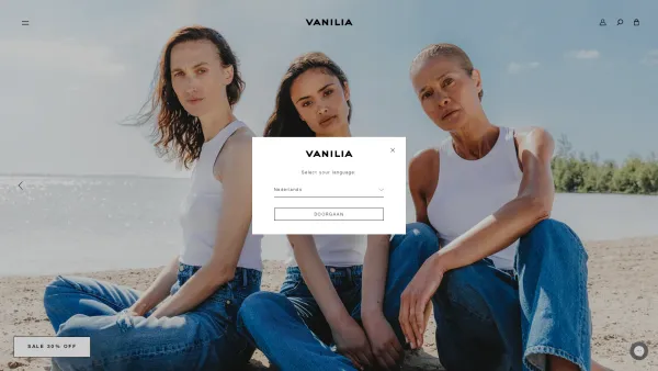 Website Screenshot: vanilia - Vanilia.com | De officiële webshop - Date: 2023-06-26 10:24:02