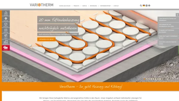 Website Screenshot: Variotherm Heizsysteme - Variotherm Heizsysteme GmbH: Variotherm - Date: 2023-06-26 10:24:02