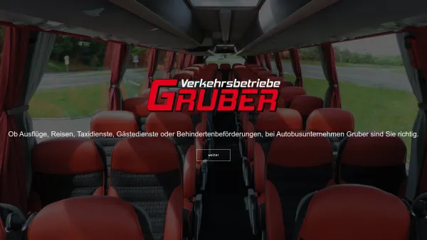Website Screenshot: Verkehrsbetriebe Gruber - Verkehrsbetriebe Gruber - Date: 2023-06-26 10:24:02