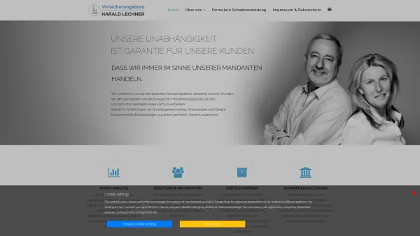 Website Screenshot: Versicherungsbüro Harald Lechner - Home - Date: 2023-06-26 10:24:02