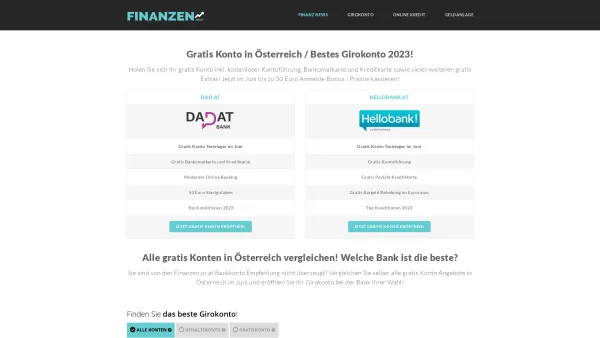 Website Screenshot: Volksbank Kärnten Süd - Gratis Konto eröffnen | Bestes Girokonto 2023 in Österreich - Date: 2023-06-26 10:24:02