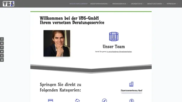 Website Screenshot: VBS Vernetzes Beratungsservice - Willkommen bei der VBS GmbH - Ihrem Vernetzten Beratungs Service - VBS GmbH - Date: 2023-06-14 10:38:21