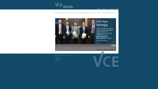 Website Screenshot: VCE Vienna Consulting Engineers - Home | VCE - Date: 2023-06-14 10:46:00