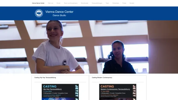 Website Screenshot: Vienna Dance index - Vienna Dance Center - Dance Studio - Date: 2023-06-14 10:46:00