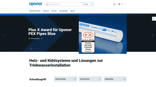 Website Screenshot: Uponor-Velta Die österreichische Sonderseite - Heizungssysteme, Sanitär & Versorgungslösungen | Uponor - Date: 2023-06-26 10:24:05
