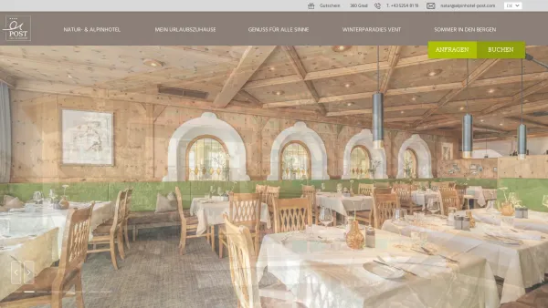 Website Screenshot: Hotel Post - Unser Hotel in Vent im Herzen der Ötztaler Alpen - Date: 2023-06-15 16:02:34