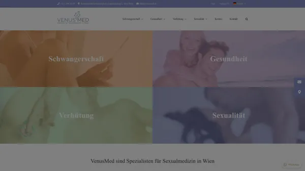 Website Screenshot: Venus Med Zentrum für Sexualmedizin Ges.m.b.H. - venusmed.at - Schwangerschaftsabbruch in Wien - Date: 2023-06-26 10:24:05