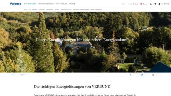 Website Screenshot: VERBUND-Austrian Power Trading AG - VERBUND-Energie für Privatkunden - eine gute Wahl! - Date: 2023-06-26 10:24:05