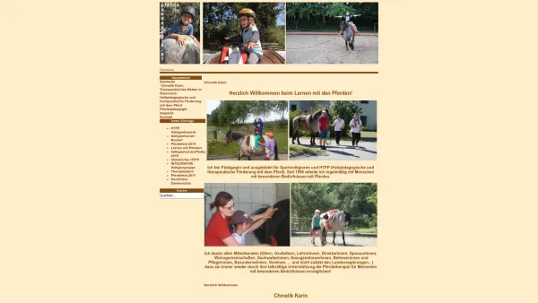 Website Screenshot: Verein HUFEISEN - Pferdepädagogik - Karin Chmelik, BEd. - Startseite - Date: 2023-06-26 10:24:05