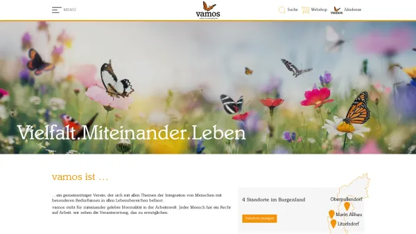 Website Screenshot: Vamos-Verein z vamos Verezur Integration - vamos - Verein zur Integration - Date: 2023-06-14 10:46:00