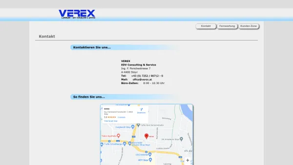 Website Screenshot: VeRex Multimedia und Netzwerktechnik - VEREX - Date: 2023-06-26 10:24:06