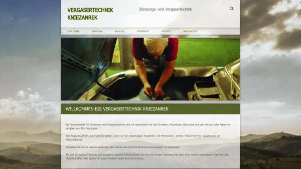 Website Screenshot: Vergasertechnik Ersatzteile für Oldtimer - Vergasertechnik Kniezanrek - Date: 2023-06-14 10:46:00