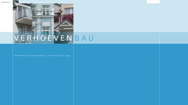Website Screenshot: Verhoeven-Bau GmbH - VERHOEVEN-BAU GmbH - Neubau - Umbau - Renovierung - Fassaden - Date: 2023-06-14 10:46:00