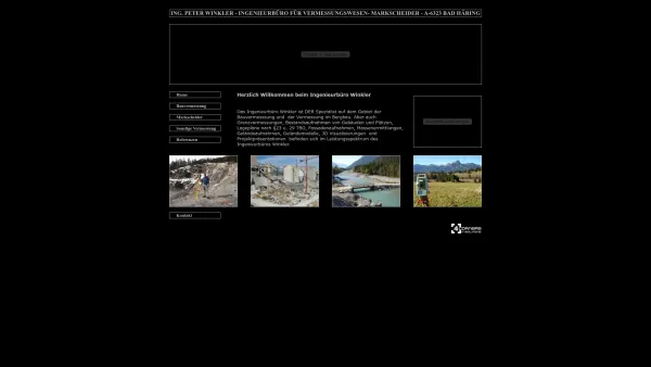 Website Screenshot: P. Winkler Ingenieurbüro für Vermessungstechnik - ING. PETER WINKLER - INGENIEURBÜRO FÜR VERMESSUNGSWESEN - MARKSCHEIDER - A-6323 BAD HÄRING - Date: 2023-06-15 16:02:34