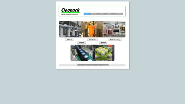 Website Screenshot: Cleopack - Home - Date: 2023-06-26 10:24:08