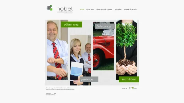 Website Screenshot: versicherungsmakler hobel gerhard - Versicherungsmakler Hobel - Date: 2023-06-26 10:24:08