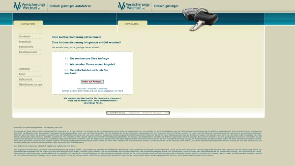 Website Screenshot: Versicherungswechsel.at - www.versicherungswechsel.at - Einfach günstig Autofahren - Versicherungsvergleich Kfz-Versicherung - Vergleich Autoversicherung - Date: 2023-06-26 10:24:08