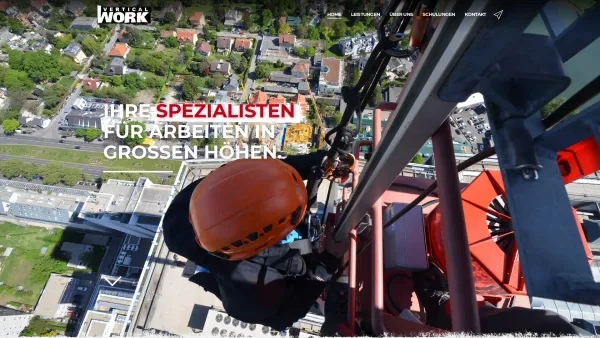 Website Screenshot: vertical work - Vertical Work – Die Spezialisten für Arbeiten in großen Höhen. - Date: 2023-06-26 10:24:08