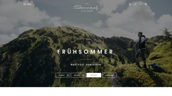 Website Screenshot: Verwöhnhotel Sonnhof - Das Gourmet Boutique Hotel - Sonnhof by Vitus Winkler - Date: 2023-06-14 10:46:00