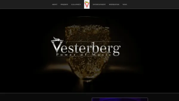 Website Screenshot: Vesterberg Music - Gerry Vesterberg - Date: 2023-06-26 10:24:08