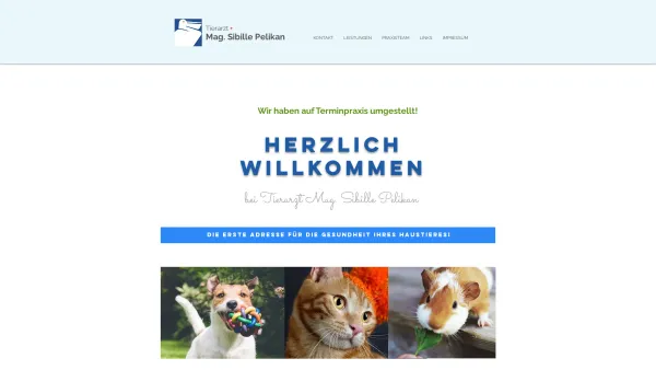 Website Screenshot: bei Tierarzt Mag.Sibille Pelikan - Tierarztpraxis Pelikan 1130 Wien - Date: 2023-06-14 10:46:00