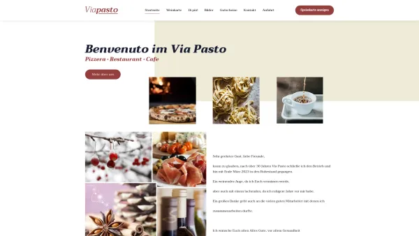 Website Screenshot: Pizzeria-Restaurant-Cafe VIA PASTO - Pizzeria-Restaurant Via Pasto Pertisau am Achensee in Tirol - Date: 2023-06-14 10:46:03