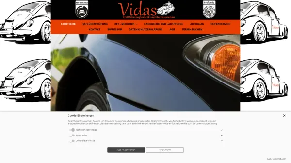 Website Screenshot: VIDAS e.U. - KFZ Werkstatt Vidas - Date: 2023-06-26 10:24:11