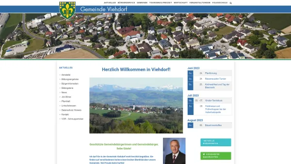 Website Screenshot: Gemeinde Viehdorf - Aktuelles | Gemeinde Viehdorf - Date: 2023-06-26 10:24:11