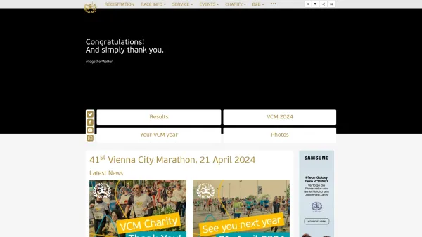 Website Screenshot: ENTERPRISE Sport Promotion Vienna City Marathon - Vienna City Marathon - Startseite - Date: 2023-06-26 10:24:11