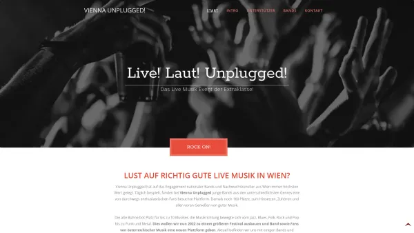 Website Screenshot: Cafe Unplugged Das Wiener Jazzlokal - Vienna Unplugged! 2022 - Das Indie Event der Extraklasse! - Date: 2023-06-14 10:46:03