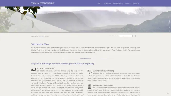 Website Screenshot: Vienna-Webdesign.at, Ihr Webdesigner für Wien und Umgebung Petra Dippold - Webdesign Wien, in Wien und Umgebung - Date: 2023-06-14 10:46:03