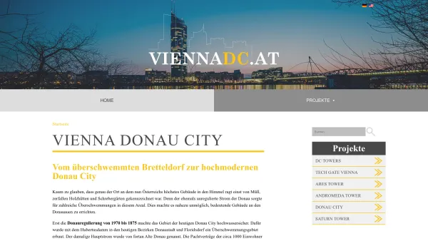 Website Screenshot: WED Wiener Entwicklungsgesellschaft für den Donauraum AG - Vienna Donau City - Date: 2023-06-14 10:46:03