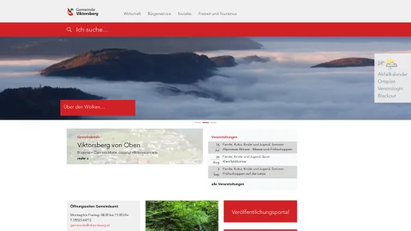 Website Screenshot: Gemeindeamt Viktorsberg! - Willkommen in Viktorsberg — Viktorsberg - Date: 2023-06-26 10:24:14