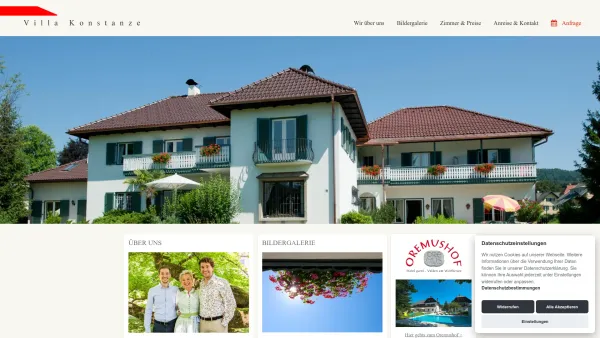 Website Screenshot: Villa Konstanze - VILLA KONSTANZE in Velden am Wörthersee - Date: 2023-06-26 10:24:14