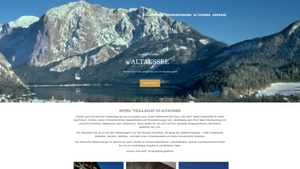Website Screenshot: Landgasthof Salis to Villa Salis - Hotel VILLA SALIS Altaussee - Date: 2023-06-26 10:24:14