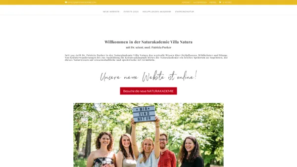 Website Screenshot: Naturakademie Villa Natura GesmbH - Start - Villa Natura - Date: 2023-06-26 10:24:14