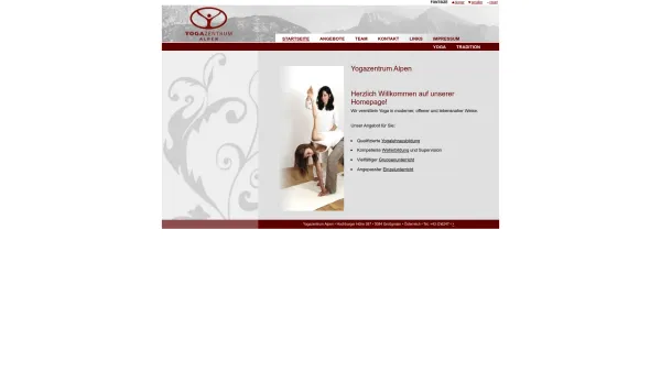 Website Screenshot: Claudia Abel Institut für Yoga - Startseite | Yogazentrum Alpen - Date: 2023-06-14 10:46:03